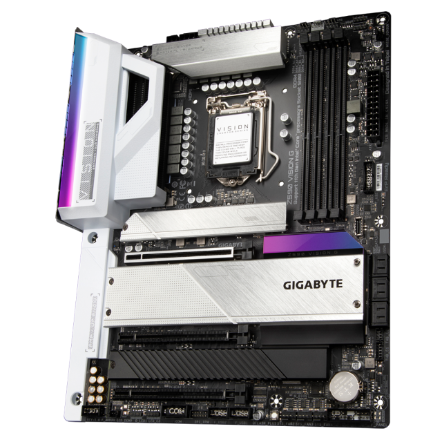 Дънна платка Gigabyte Z590 VISION G, LGA 1200, DDR4, (HDMI&DP), PCI-E 4.0, 6x SATA 6Gb/s, 1x M.2, 2x USB Type-C, ATX