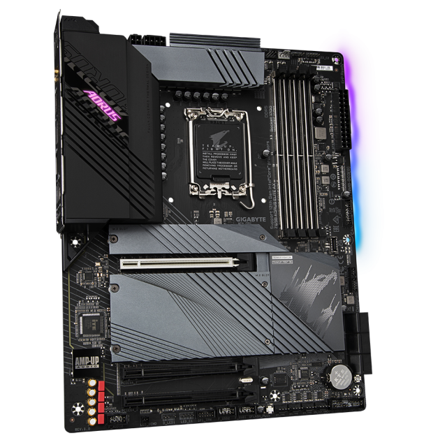 Дънна платка Gigabyte Z690 AORUS ELITE AX, Z690, LGA 1700, DDR5, (DP&HDMI)(CF), PCI-E 4.0, 6x SATA 6Gb/s, 4x M.2, 1x USB-C 3.2 Gen 2x2, Wi-Fi 6E, RGB Fusion, ATX