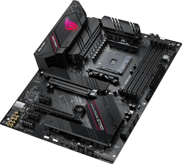 Дънна платка Asus ROG STRIX B550-F GAMING WIFI 6 II, B550, AM4, DDR4, PCI-E 4.0, (DP&HDMI), 6x SATA 6Gb/s, 2x M.2, USB 3.2 Gen 2, Aura Sync RGB, ATX