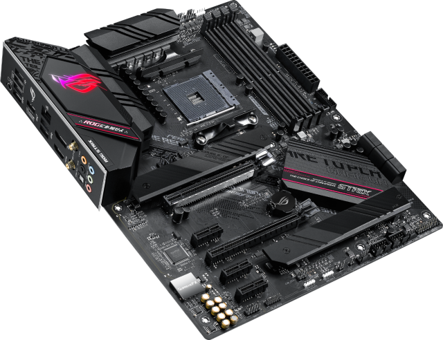 Дънна платка Asus ROG STRIX B550-F GAMING WIFI 6 II, B550, AM4, DDR4, PCI-E 4.0, (DP&HDMI), 6x SATA 6Gb/s, 2x M.2, USB 3.2 Gen 2, Aura Sync RGB, ATX