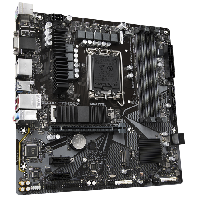 Дънна платка Gigabyte B660M DS3H DDR4, B660, LGA 1700, DDR4,(DP&HDMI&VGA), PCI-E 4.0, 4x SATA 6Gb/s, 2x M.2, 3x USB 3.2 Gen 1, mATX