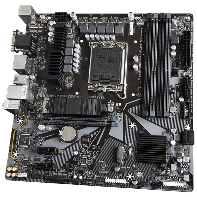 Дънна платка Gigabyte B660M DS3H DDR4, B660, LGA 1700, DDR4,(DP&HDMI&VGA), PCI-E 4.0, 4x SATA 6Gb/s, 2x M.2, 3x USB 3.2 Gen 1, mATX