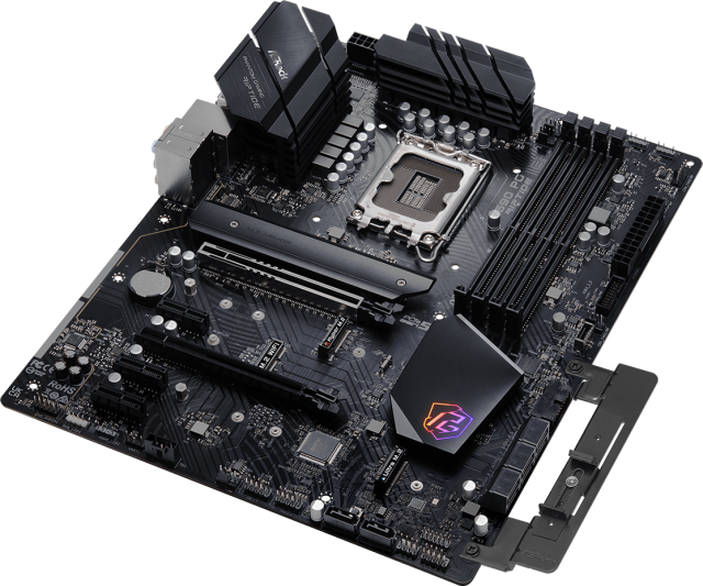 Дънна платка ASRock Z690 PG Riptide, Z690, LGA1700, DDR4, (HDMI)(CF)PCI-E 5.0, 8x SATA 6Gb/s, 3x M.2, 2x USB 3.2 Gen2, Polychrome RGB, ATX