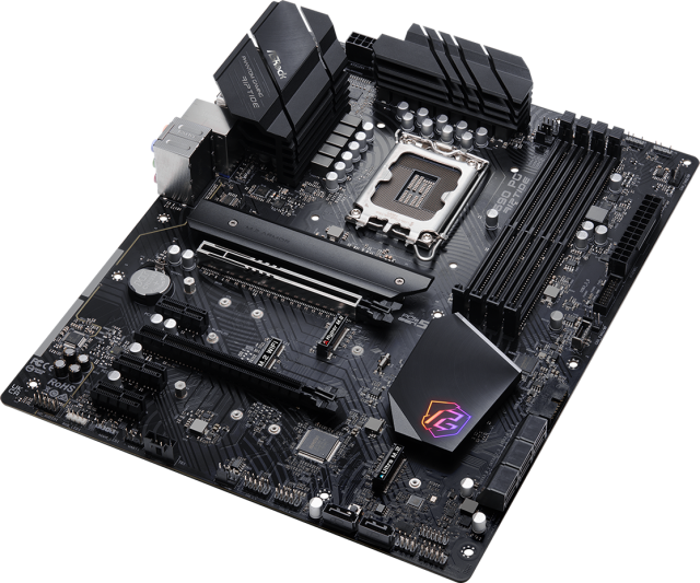 Дънна платка ASRock Z690 PG Riptide, Z690, LGA1700, DDR4, (HDMI)(CF)PCI-E 5.0, 8x SATA 6Gb/s, 3x M.2, 2x USB 3.2 Gen2, Polychrome RGB, ATX