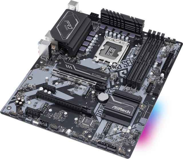 Asrock B660 PRO RS product НазадMBIASROCK90MXBHV0A0UAYZMBIASROCK90MXBHV0A0UAYZMBIASROCK90MXBHV0A0UAYZMBIASROCK90MXBHV0A0UAYZНапред Дънна платка Asrock B660 PRO RS, B660, LGA 1700, 4xDDR4, (DP&HDMI)(CF), PCI-E 4.0, 4x SATA 6Gb/s, 1x Hyper M.2, 1x M.2,