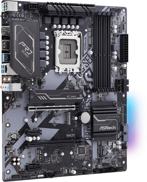 Asrock B660 PRO RS product НазадMBIASROCK90MXBHV0A0UAYZMBIASROCK90MXBHV0A0UAYZMBIASROCK90MXBHV0A0UAYZMBIASROCK90MXBHV0A0UAYZНапред Дънна платка Asrock B660 PRO RS, B660, LGA 1700, 4xDDR4, (DP&HDMI)(CF), PCI-E 4.0, 4x SATA 6Gb/s, 1x Hyper M.2, 1x M.2,