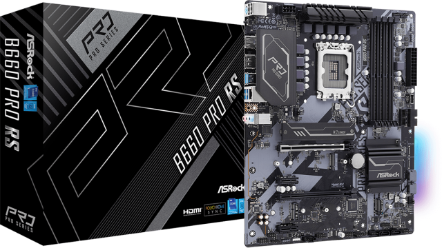 Asrock B660 PRO RS product НазадMBIASROCK90MXBHV0A0UAYZMBIASROCK90MXBHV0A0UAYZMBIASROCK90MXBHV0A0UAYZMBIASROCK90MXBHV0A0UAYZНапред Дънна платка Asrock B660 PRO RS, B660, LGA 1700, 4xDDR4, (DP&HDMI)(CF), PCI-E 4.0, 4x SATA 6Gb/s, 1x Hyper M.2, 1x M.2,