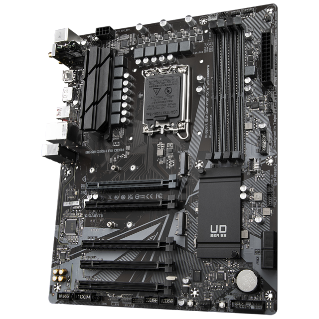 Дънна платка Gigabyte B660M DS3H AX WiFI 6, DDR4, B660, LGA 1700, DDR4, (DP&HDMI), PCI-E 4.0, 4x SATA 6Gb/s, 2x M.2, 1x USB Type-C, mATX