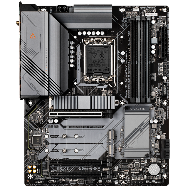 Дънна платка GIGABYTE B660 GAMING X  AX Wi-Fi 6, Bluetooth, LGA1700, 4xDDR4, USB 3.2 SATA M.2, ATX
