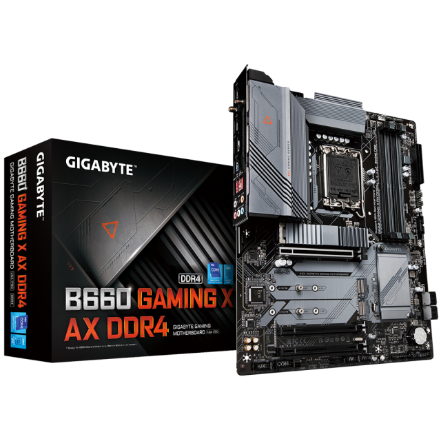 Дънна платка GIGABYTE B660 GAMING X  AX Wi-Fi 6, Bluetooth, LGA1700, 4xDDR4, USB 3.2 SATA M.2, ATX
