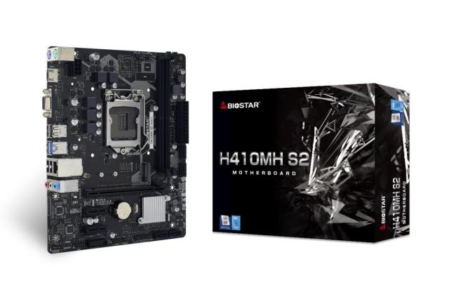 Дънна платка Biostar H410MH S2 R02 Version 6.0, H510, LGA1200, 2 x DDR4, PCIe 3.0 (HDMI&VGA), 4x SATA 6.0 Gb/s, 1x USB 3.2 (Gen1), microATX