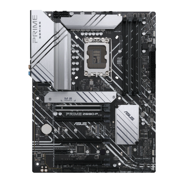 Дънна платка ASUS PRIME Z690-P, Z690, LGA 1700, 4 x DDR5, PCI-E 5.0,(DP&HDMI), 4x SATA 6Gb/s, 3x M.2, 1x USB 3.2 Gen 1 Type-C, Aura Sync RGB, ATX