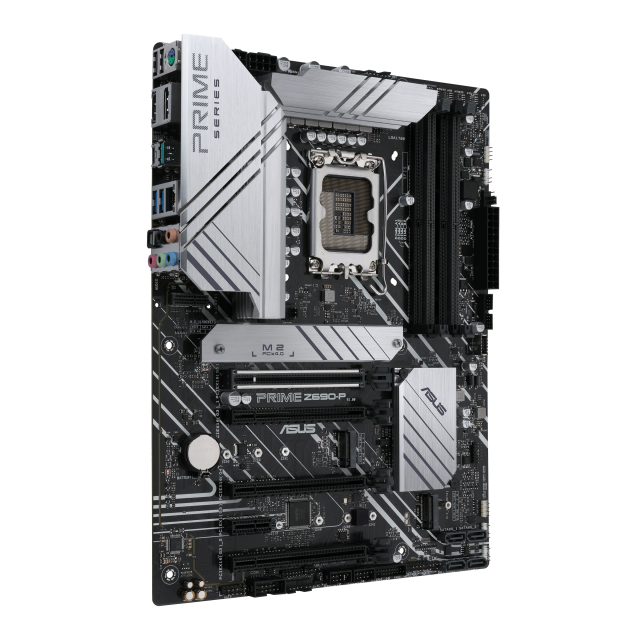 Дънна платка ASUS PRIME Z690-P, Z690, LGA 1700, 4 x DDR5, PCI-E 5.0,(DP&HDMI), 4x SATA 6Gb/s, 3x M.2, 1x USB 3.2 Gen 1 Type-C, Aura Sync RGB, ATX