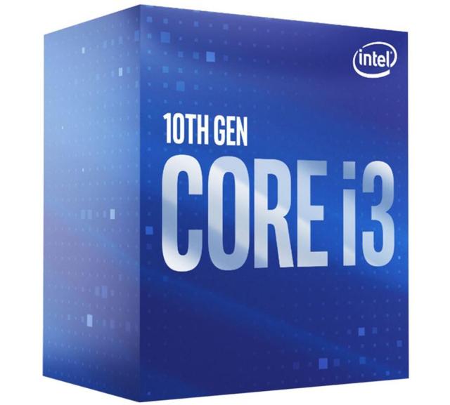 Процесор Intel Comet Lake-S Core I3-10100F (4-ядрен), 3.6Ghz (Up to 4.30Ghz), 6MB, 65W, LGA1200, BOX, с охлаждане