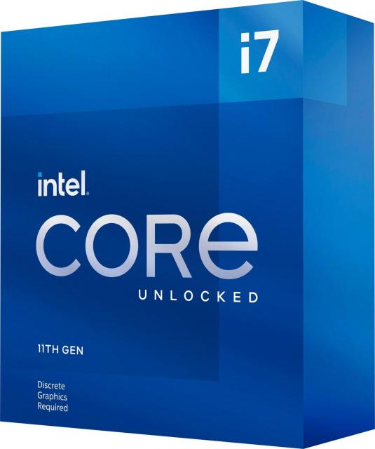 Процесор Intel Core i7-11700KF, (8-ядрен), 3.6/5.0 GHz, 16MB, LGA1200 Box, без охлаждане