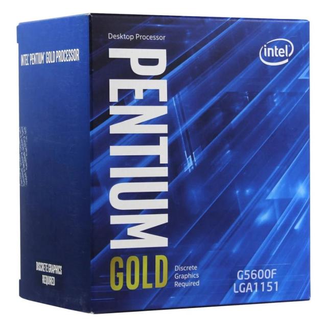 Процесор Intel Pentium Gold G5600F (2-ядрен) 3.9GHz, 4MB, 54W, LGA1151, BOX, с охлаждане