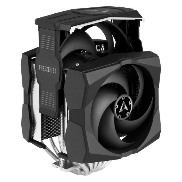 Охладител за процесор Arctic Freezer 50, ARGB, 1 x 120 mm, 1 x 140 mm + ARGB контролер