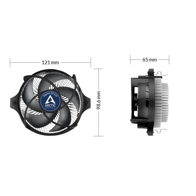 Охладител за процесор Arctic Alpine 23 CO, AM4