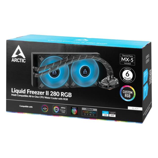 Охладител за процесор Arctic Freezer II RGB (280mm), водно охлаждане, ACFRE00108A AMD/Intel