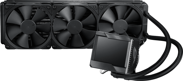 Охладител за процесор ASUS ROG RYUJIN II 360, Noctua NF-F12 IndustrialPPC Fans, 3.5" Full Color LCD Display
