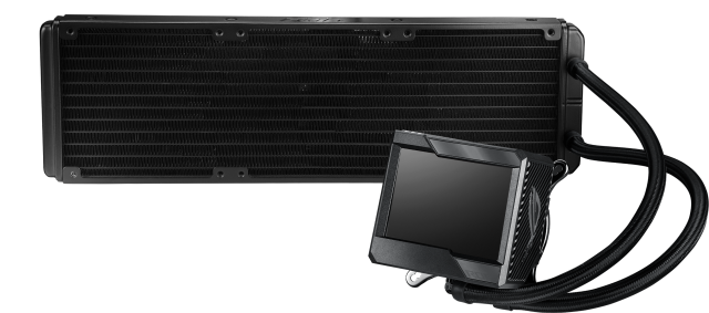 Охладител за процесор ASUS ROG RYUJIN II 360, Noctua NF-F12 IndustrialPPC Fans, 3.5" Full Color LCD Display