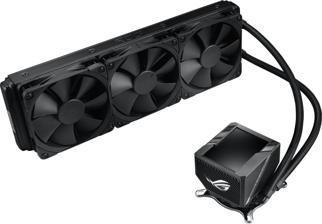 Охладител за процесор ASUS ROG RYUJIN II 360, Noctua NF-F12 IndustrialPPC Fans, 3.5" Full Color LCD Display