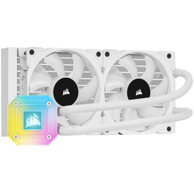 Охладител за процесор Corsair iCUE H100i Elite Capellix 240 White RGB AMD/INTEL