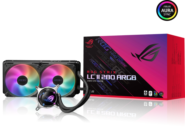 Охладител за процесор ASUS ROG STRIX LC II 280 ARGB, AIO