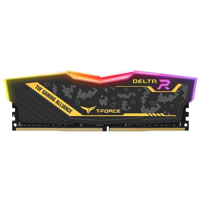 Памет Team Group Delta RGB TUF 32GB (2x16GB) DDR4 3200MHz, CL16-18-18-38 1.35V