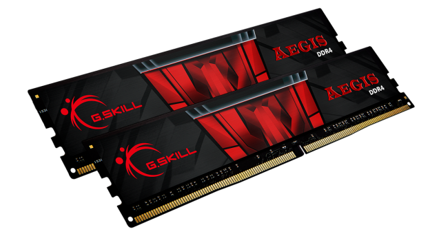 Памет G.SKILL Aegis 16GB(2x8GB) DDR4 PC4-25600 3200MHz CL16 F4-3200C16D-16GIS