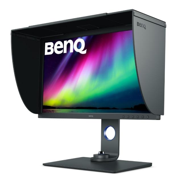 Монитор BenQ SW271C, 27" IPS, 5ms, 3840x2160 4K, Photographer Monitor, 99.9% AdobeRGB, 90% P3, HDR10/HLG & 24/25/30p, AQCOLOR, Paper Color Sync, Puck G2, 1000:1, 16 bit 3D-LUT, 300 cd/m2, HDMI x2, DP, USB Type-C PD60W, USB 3.1 Hub, Card Reader, Heigh