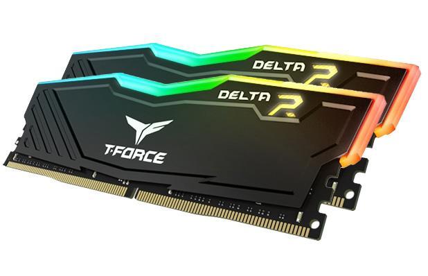 Памет Team Group T-Force Delta RGB Black, DDR4, 64GB (2x32GB), 3200MHz, CL16-18-18-38 1.35V