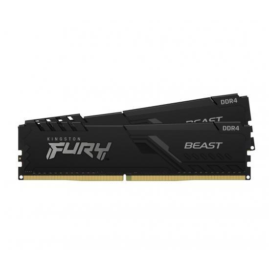 Памет Kingston FURY Beast Black 64GB(2x32GB) DDR4 PC4-25600 3200MHz, CL16, 1.2 V 