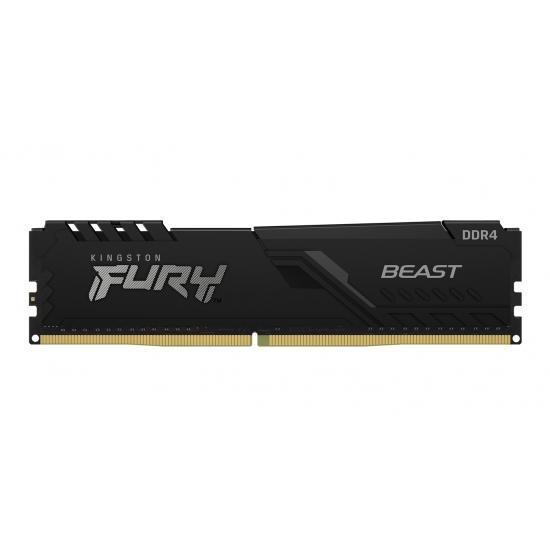 Памет Kingston FURY Beast Black 64GB(2x32GB) DDR4 PC4-25600 3200MHz, CL16, 1.2 V 