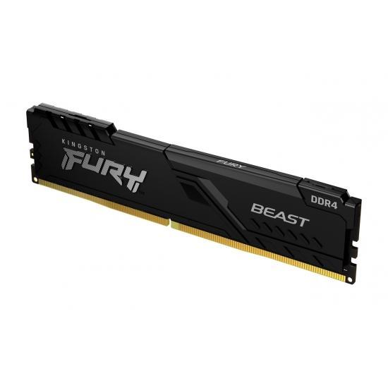 Памет KINGSTON FURY Beast Black 8GB DDR4 PC4-28800 3600MHz CL17 KF436C17BB/8 FURY Beast Black 8GB DDR4 PC4-28800 3600MHz CL17 KF436C17BB/8