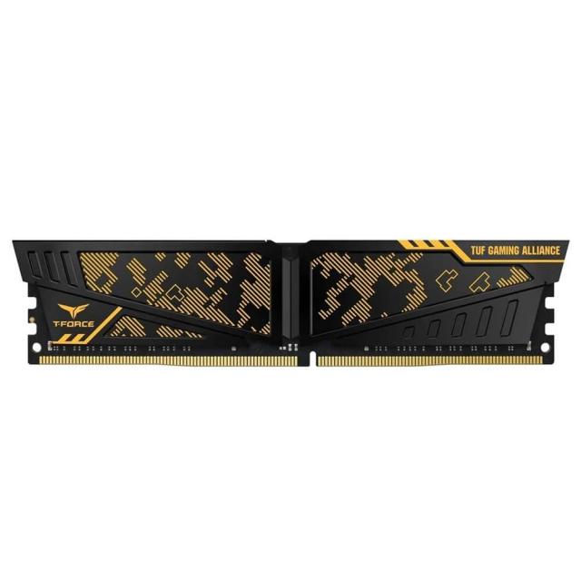 Памет Team Group T-Force Vulcan TUF Yellow 16GB 3200MHz, DDR4 CL16, 1.35V