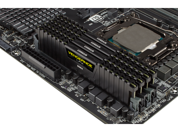 Памет CORSAIR VENGEANCE LPX, 8GB (1 x 8GB), DDR4, 2400MHz, C14, Black