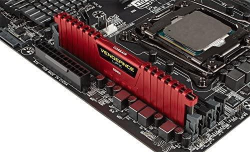 Памет CORSAIR VENGEANCE LPX, 8GB (1 x 8GB), DDR4, 2400MHz, C16, Red