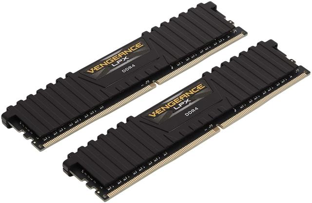 Памет CORSAIR VENGEANCE LPX, 16GB (2 x 8GB), DDR4, 3200MHz, C16 AMD Ryzen, Black