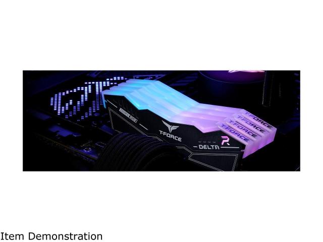Памет Team T-Force Delta, RGB, 32GB (2 x 16GB), 288-Pin, DDR5 SDRAM, 6200 (PC5 49600), CL38, 1.25V