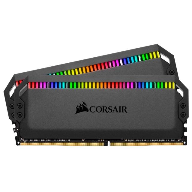 Памет Corsair Dominator Platinum RGB Black 32GB (2x16GB) DDR4 ,PC4-25600 3200MHz, CL16, CMT32GX4M2C3200C16