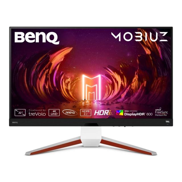 Монитор BenQ MOBIUZ EX3210U 31.5" IPS, 1ms, 144Hz, 3840x2160 4K, 98% P3, 99% AdobeRGB, HDR 600, HDRi, 1000:1, HDRi, B.I.+,LBL, Black eQualizer , 300 cd/m2, HDMI 2.1 x2, DP, USB 3.0Hub, treVolo 2Wx2+5W woofer, HAdj.100mm, Tilt -5 - 15, Swivel 15/15, W