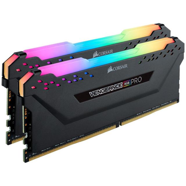 Памет Corsair Vengeance PRO RGB Black 16GB(2x8GB) DDR4 PC4-28800 3600MHz CL18 CMW16GX4M2D3600C18