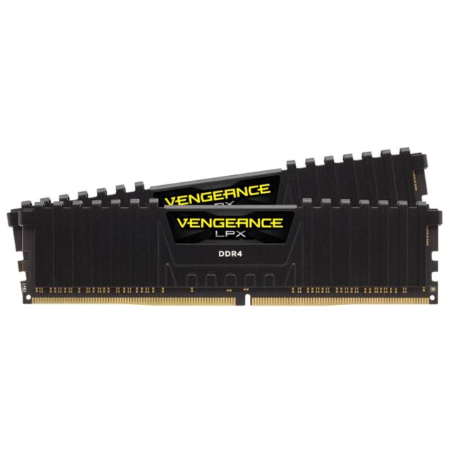 Памет Corsair Vengeance LPX Black 16GB(2x8GB) DDR4 PC4-28800 3600MHz, CL18, 1.35 V 