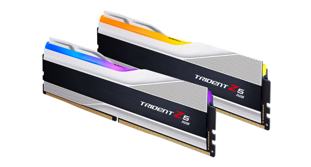 Памет G.SKILL Trident Z5 Silver RGB 32GB (2x16GB) DDR5 PC5-48000 6000MHz, CL36, 1.3V 