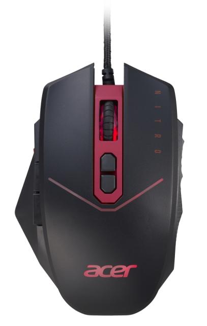 Мишка Acer Nitro Gaming Mouse Retail Pack, up to 4200 DPI, 6-level DPI Switch, 4 x 5g weights to customize, Burst Fire button