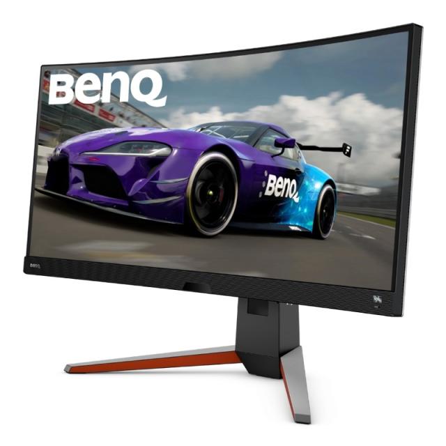 Монитор BenQ MOBIUZ EX3415R, 34'' IPS, 144hz, 1ms, 3440x1440, 21:9 Curved Gaming, FreeSync Premium, Flicker-free, Light Tuner, DCI P3 98%, HDR 400, HDRi, B.I.+, LBL, Black eQualizer, 1000:1, 400 nit, treVolo 2x2W+5W woofer, 2x HDMI 2.0, DP, Height Ad