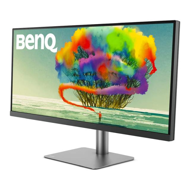 Монитор BenQ PD3420Q 34"W IPS LED 5ms 3440x1440 2K QHD, Design Mon, WQHD, AQCOL.,100% sRGB/98% P3,HDR400, B.I.,LBL,KVM, ICCsync, CAD/CAM, DualView, Contr.1000:1, 350 cd/m2, 2xHDMI,DP,USB-C(PD65W, DP Alt Mode),USB-C/USB 3.0x2, Sp.2x2.5W, HAdj., Swivel