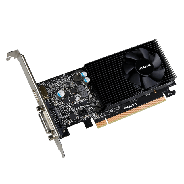 Видео карта GIGABYTE GeForce® GT 1030 2GB GDDR5 64 bit, Low Profile, DVI-D, HDMI