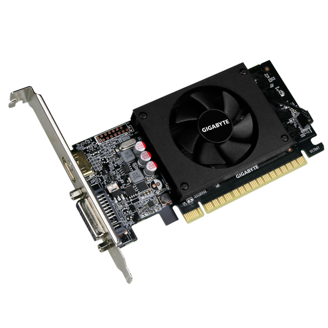 Видео карта Gigabyte GeForce GT 710 2GB GDDR5, 64-bit, DVI, HDMI